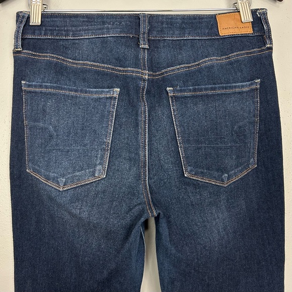 American Eagle Dream Jean Hi-Rise Jegging Women’s Size 8 Stretch Denim Dark Wash - Picture 5 of 8